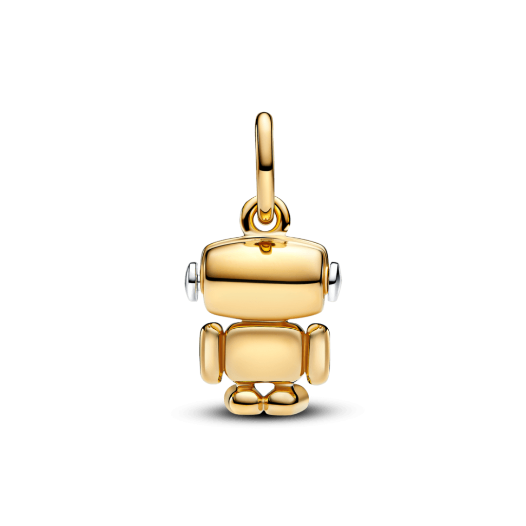 Charm Colgante Cara Robot Giratoria
