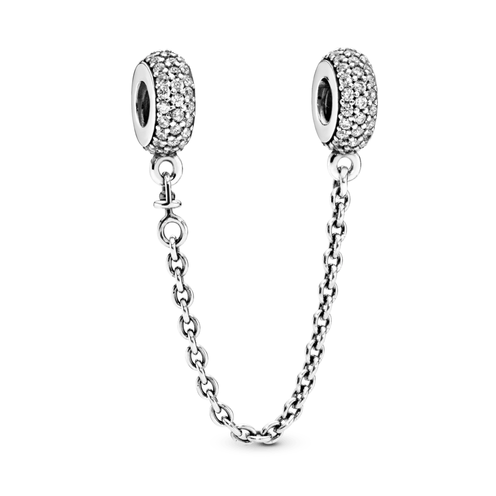 Charm Cadena de Seguridad Zirconias