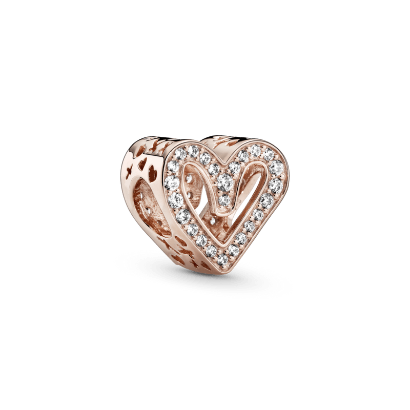 Charm Corazón Zirconia