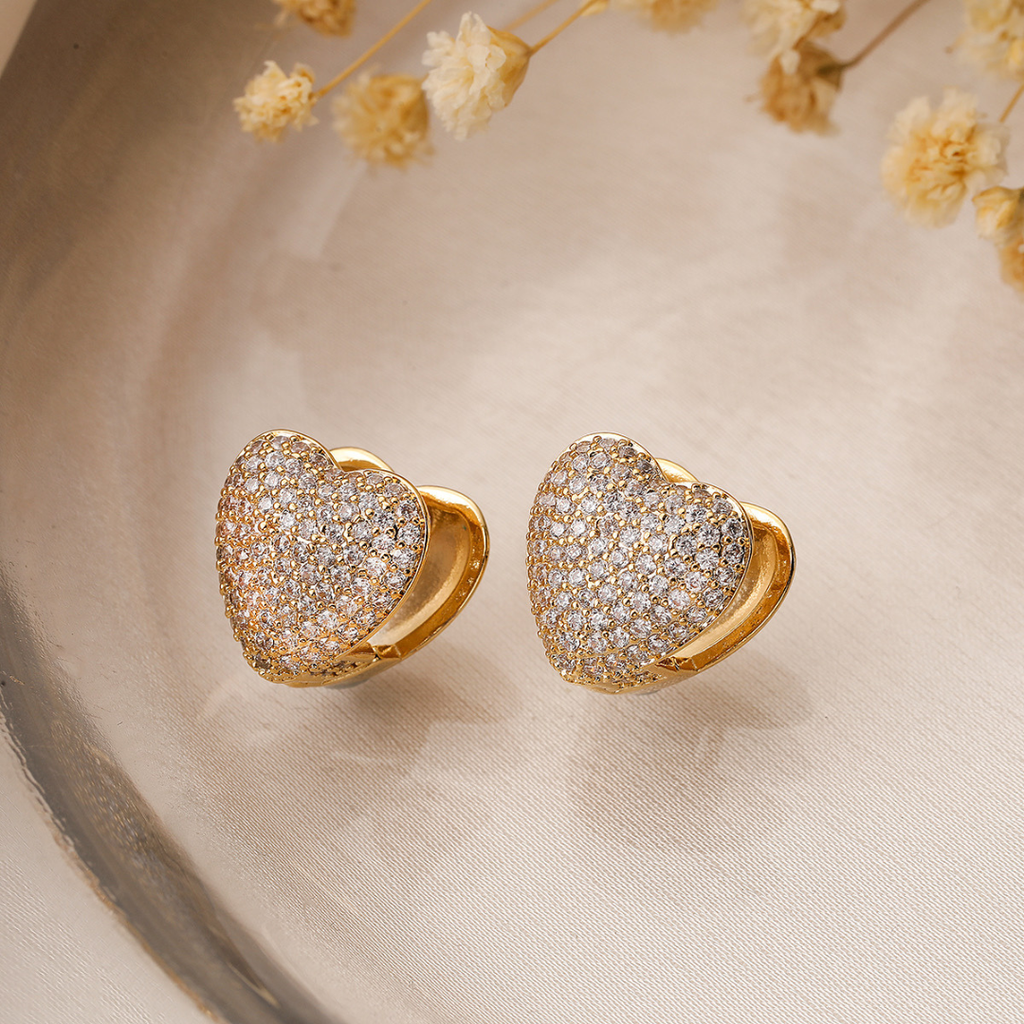 Aretes Hoops Heart