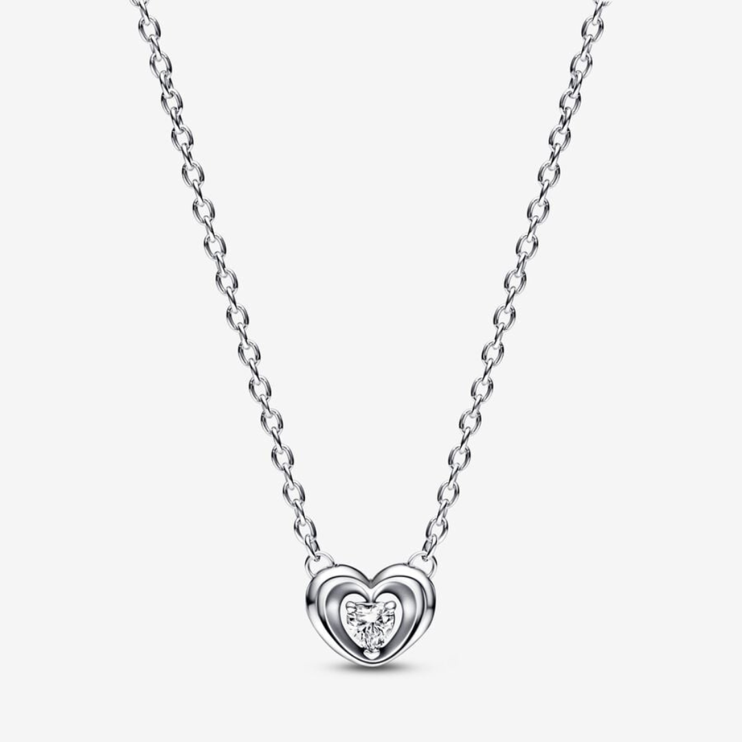 Collar Corazón Zirconia