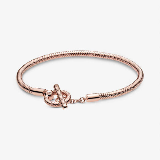 Pulsera de Nudo Atravesado Gold Rose