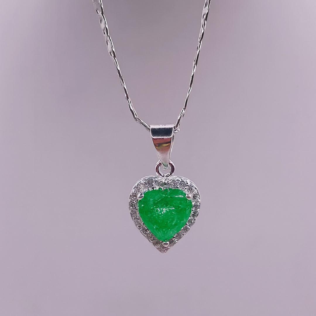 Collar Corazón Piedra Natural