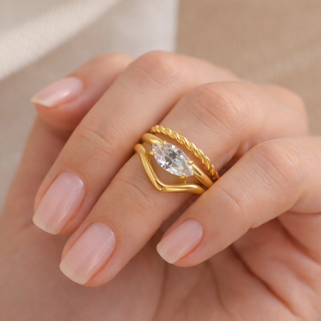 Anillo Duo Oval
