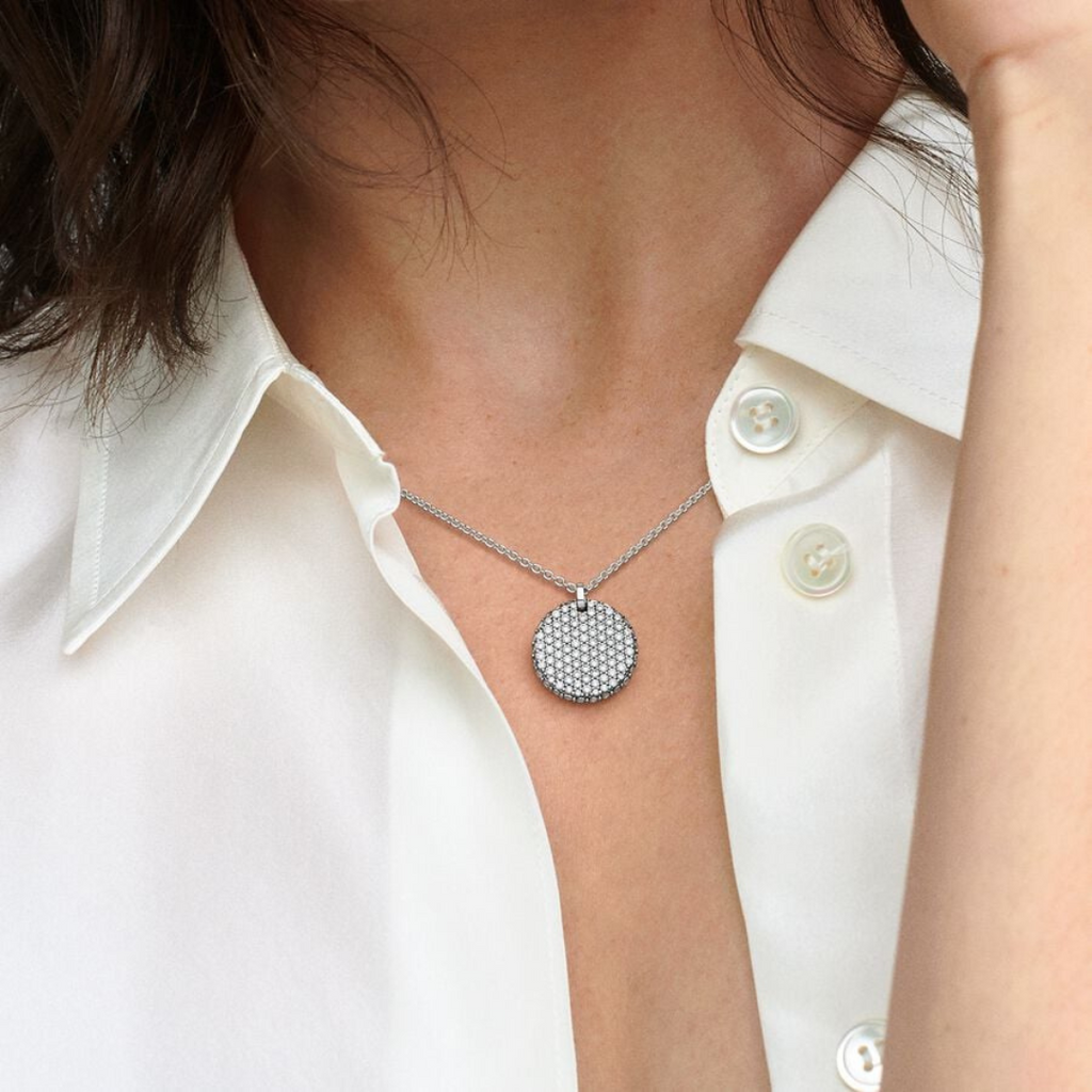 Collar Circulo Zirconia