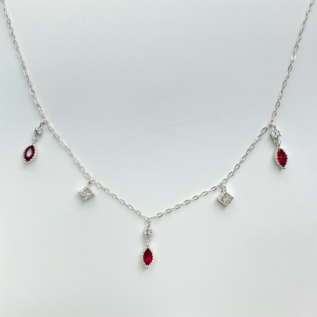 Collar Gotas Rojas