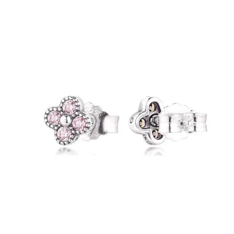 Aretes Flor Zirconia