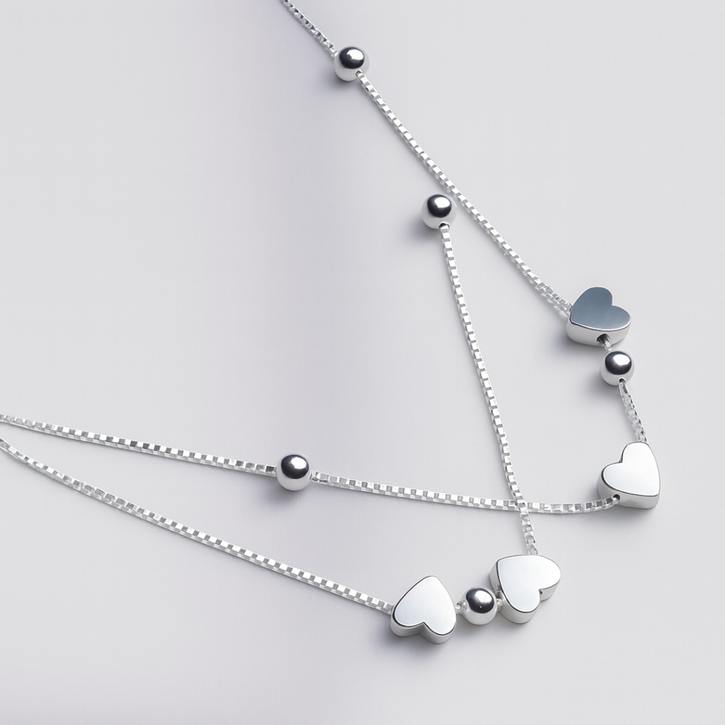 Pulsera Doble Corazones