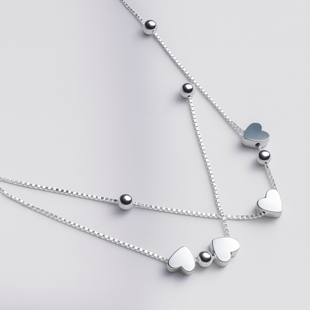 Pulsera Doble Corazones