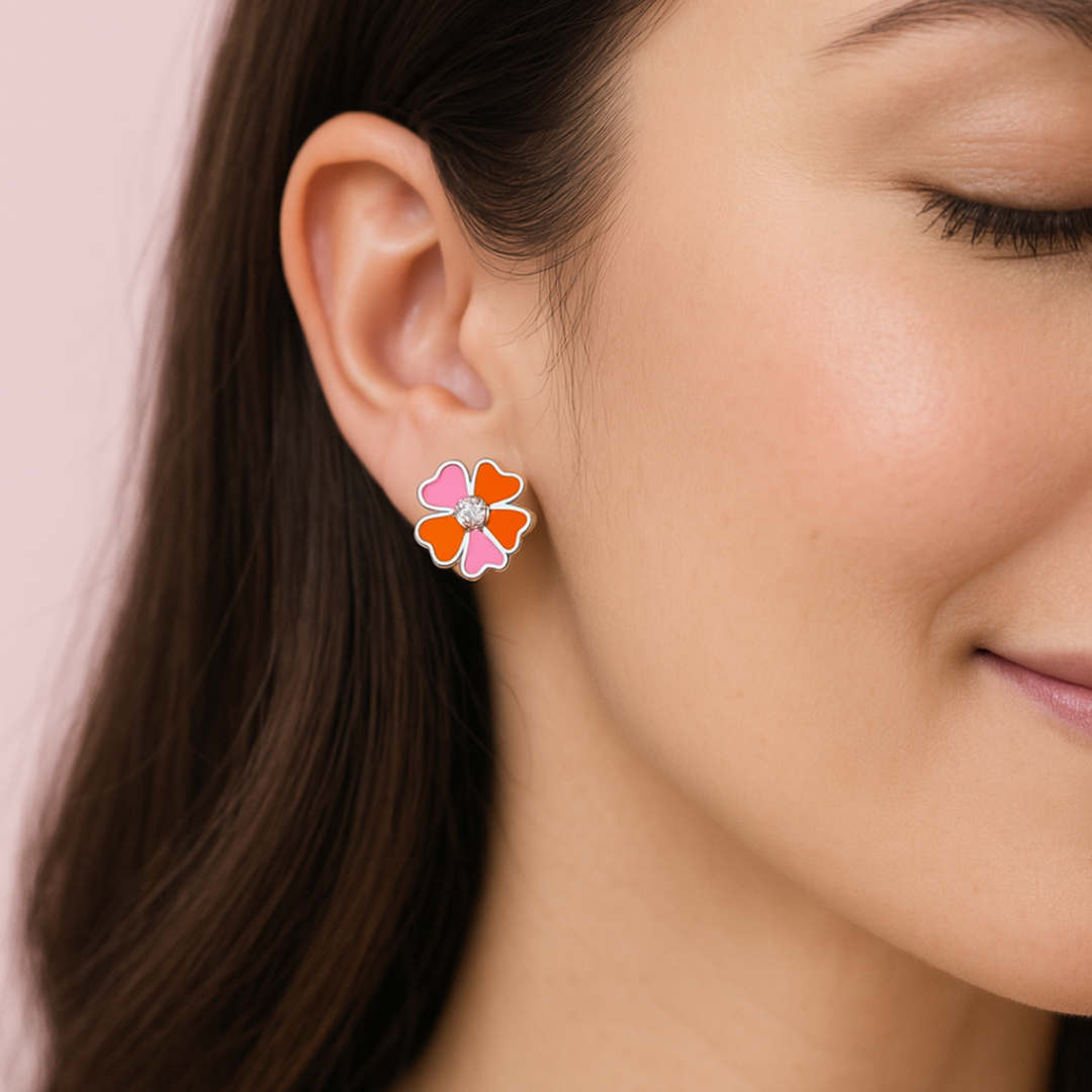 Aretes Flor