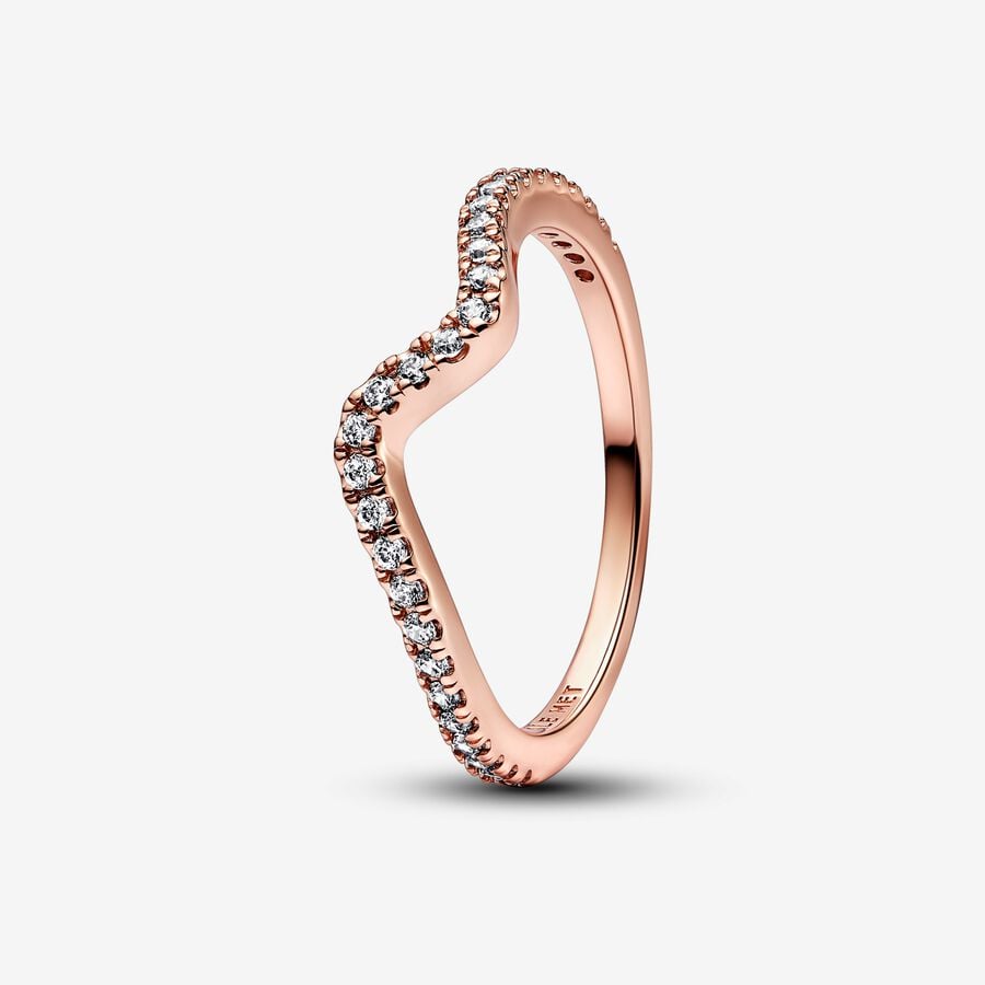 Anillo Curva Gold Rose