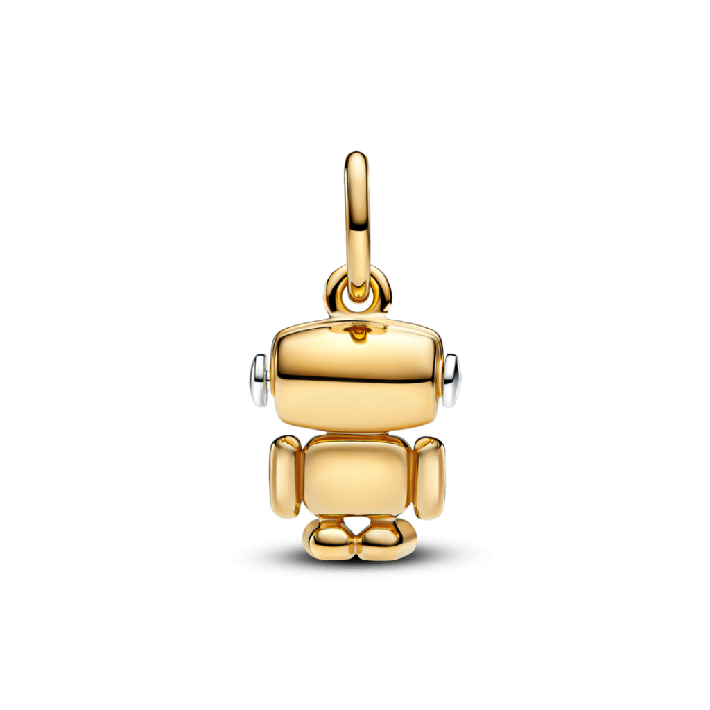 Charm Colgante Cara Robot Giratoria