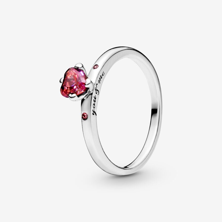 Anillo Corazón Rojo