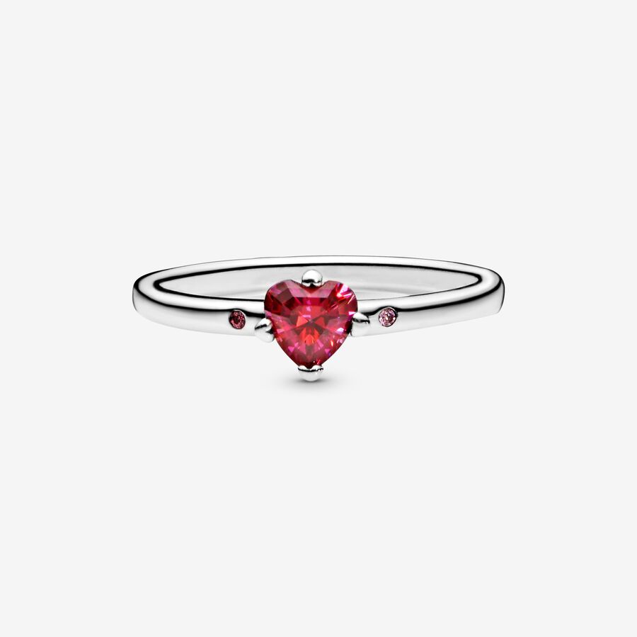 Anillo Corazón Rojo