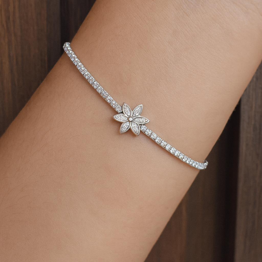 Pulsera Tenis Flor