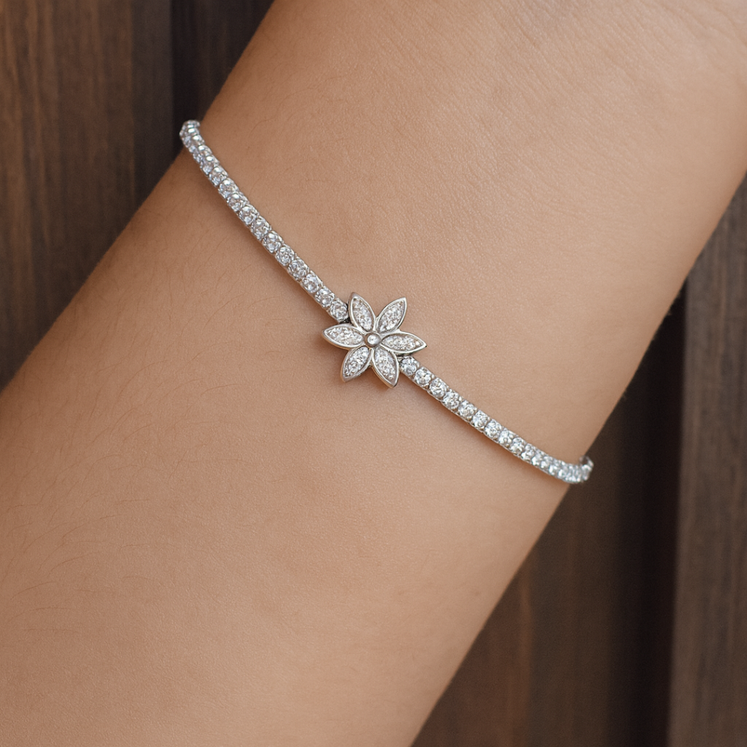 Pulsera Tenis Flor