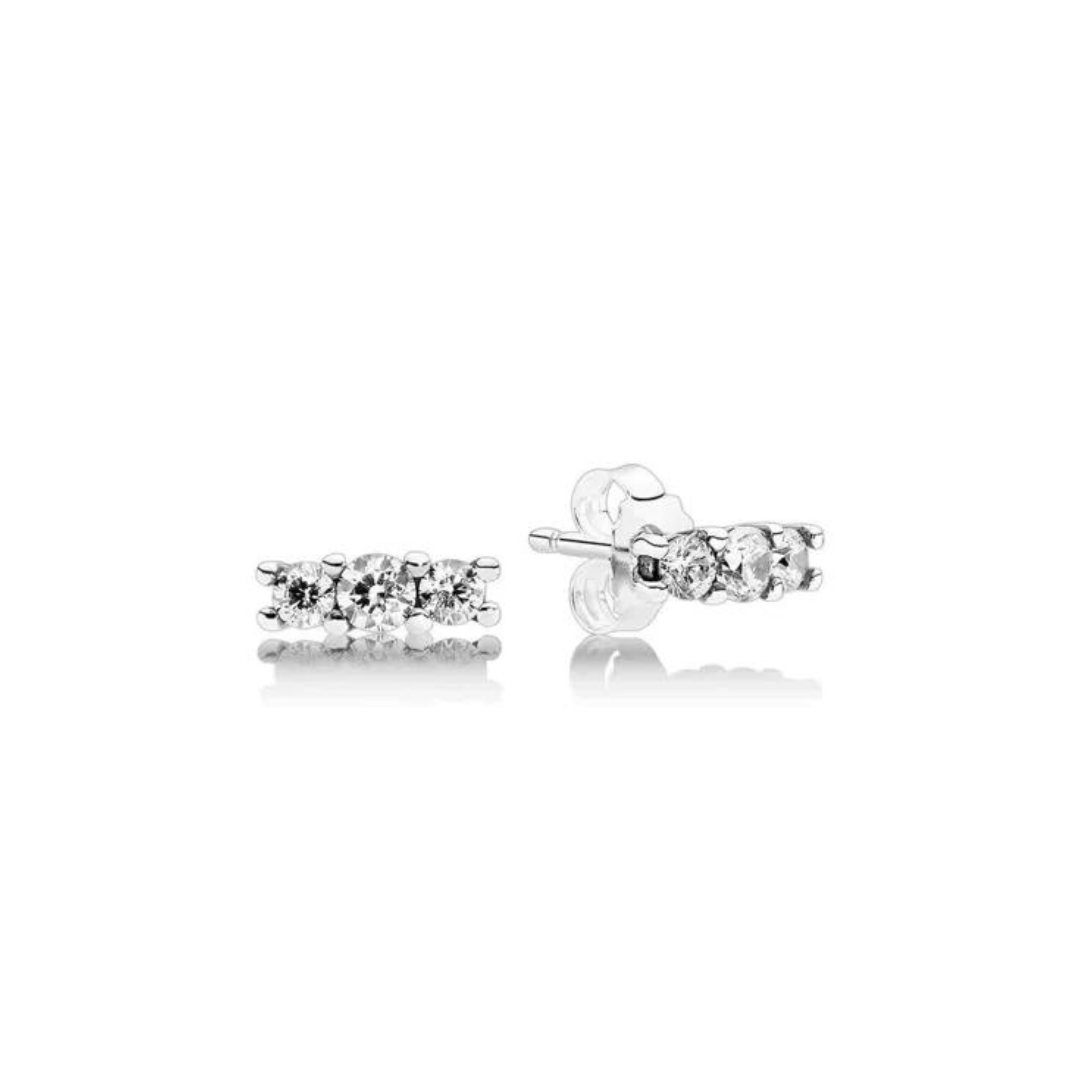 Aretes de Triple Zirconias
