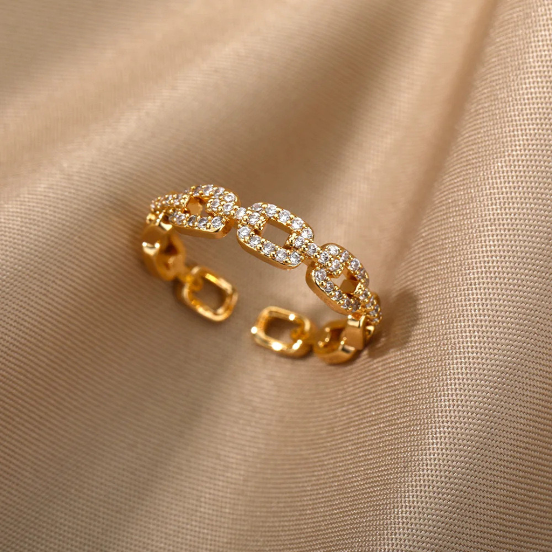 Anillo Chain Zirconias