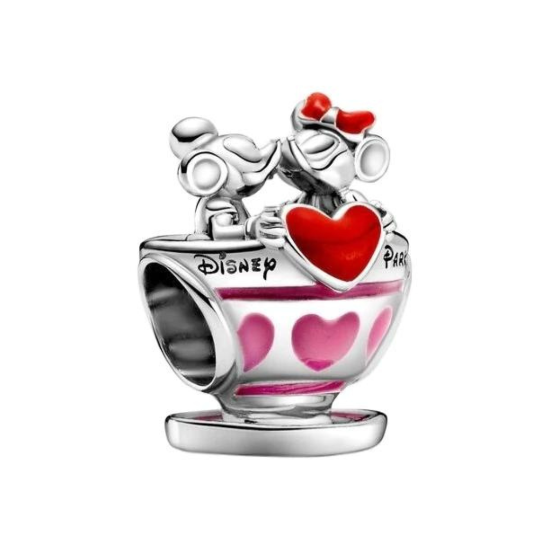 Charm Taza Minnie y Mickey Corazones