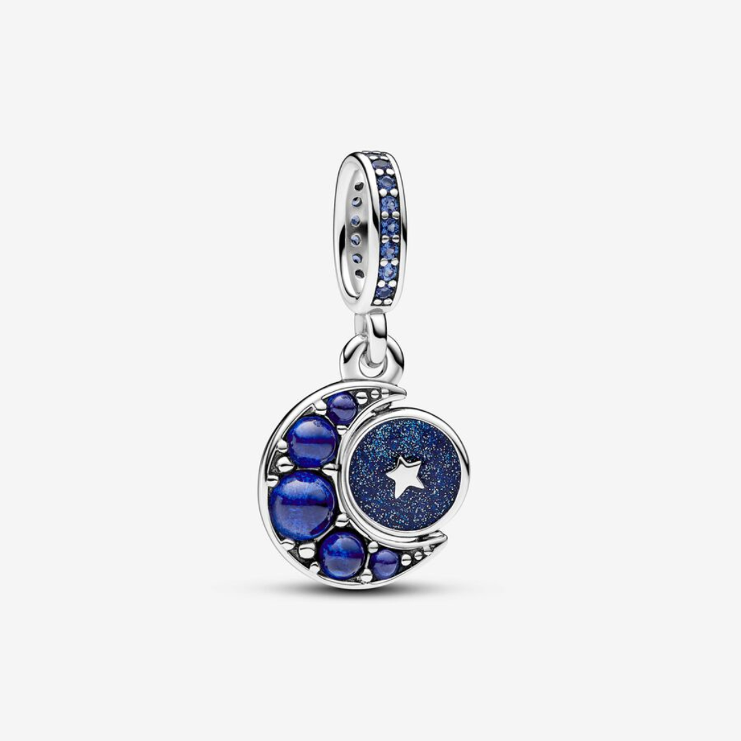 Charm Luna Creciente Con Cristal