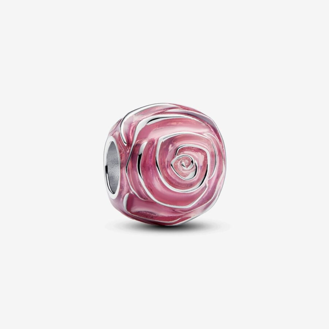 Charm Rosa Rosa Floreciendo