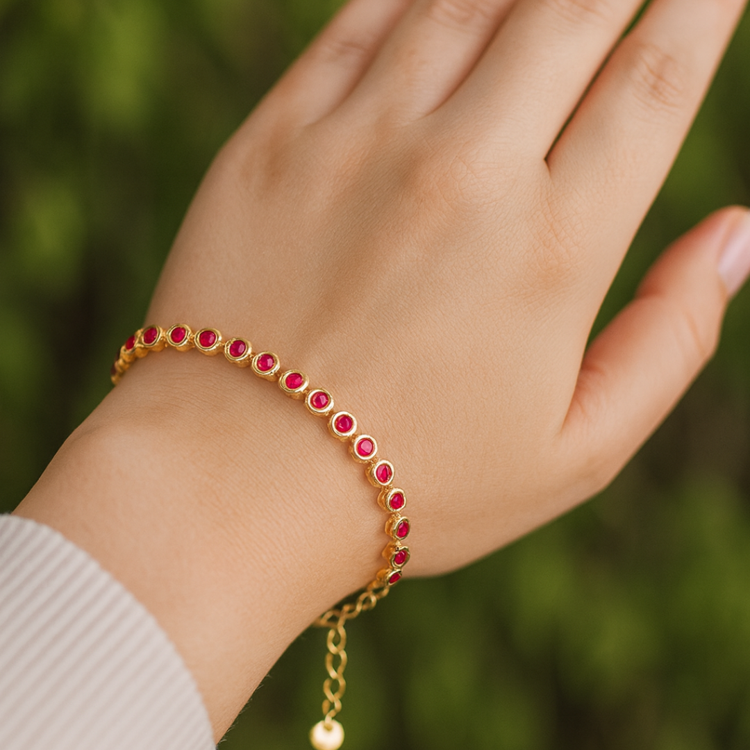 Pulsera Red Stones