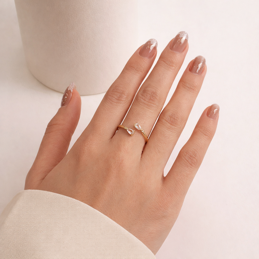 Anillo Double Drop