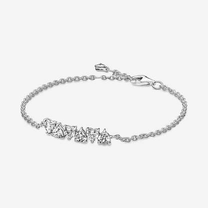 Pulsera de Cadena Corazones Sin Fin Brillantes