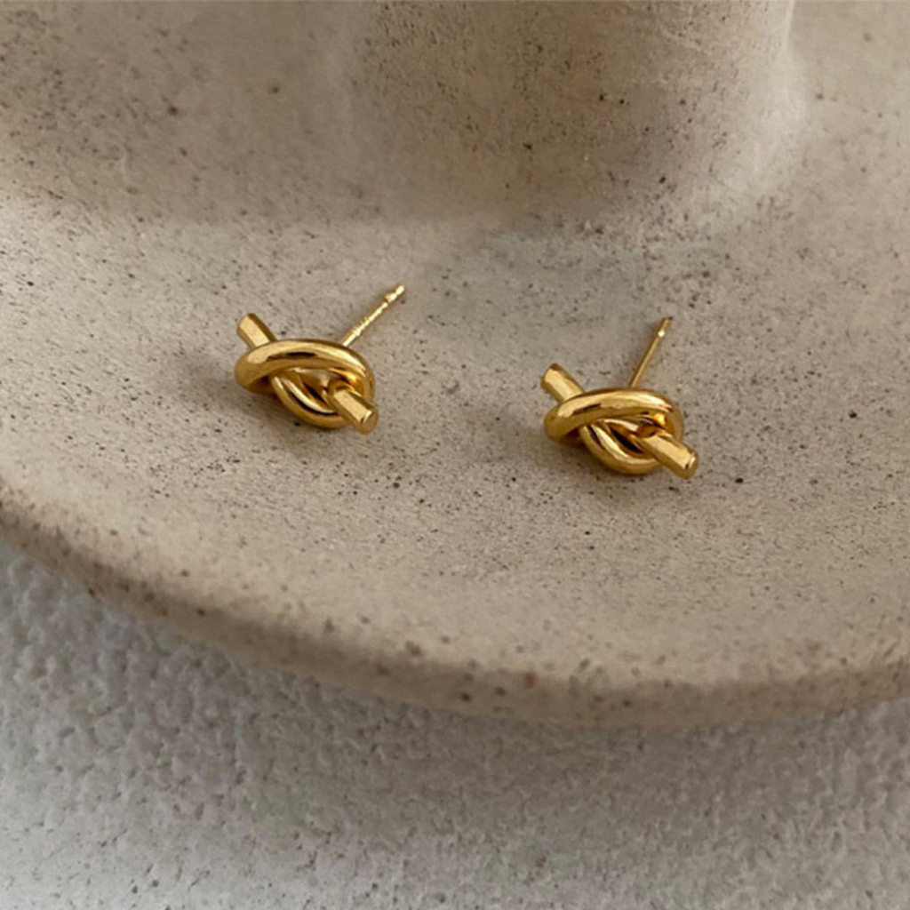 Aretes Gold Knotted