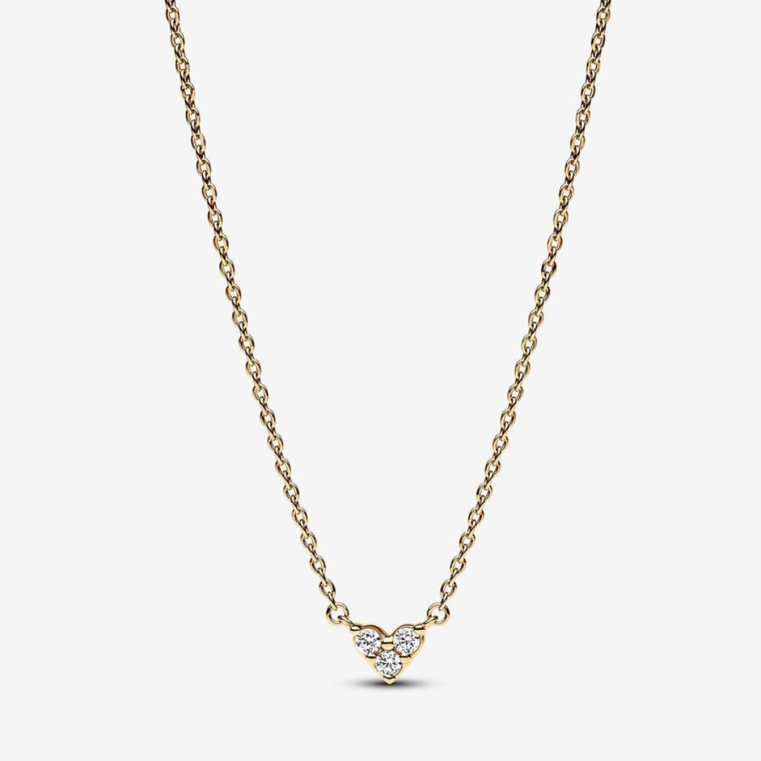 Collar Corazón Triple Gema