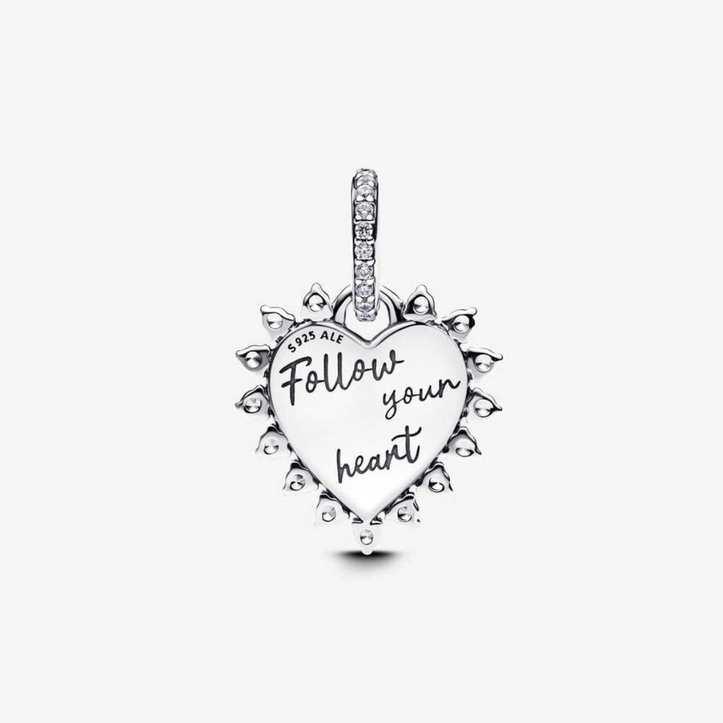 Charm Flecha Corazón Giratorio