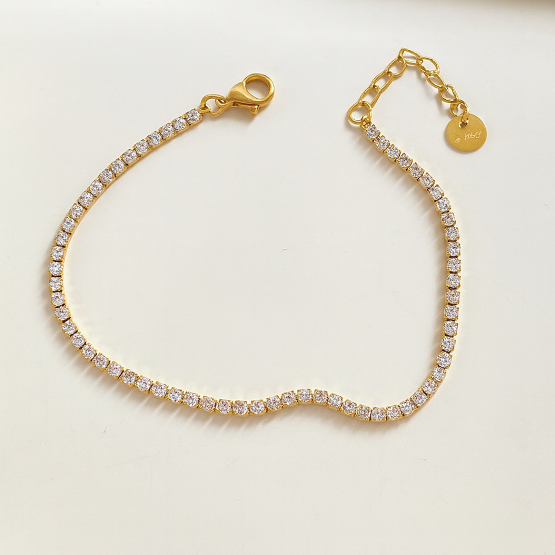 Pulsera Tenis Gold