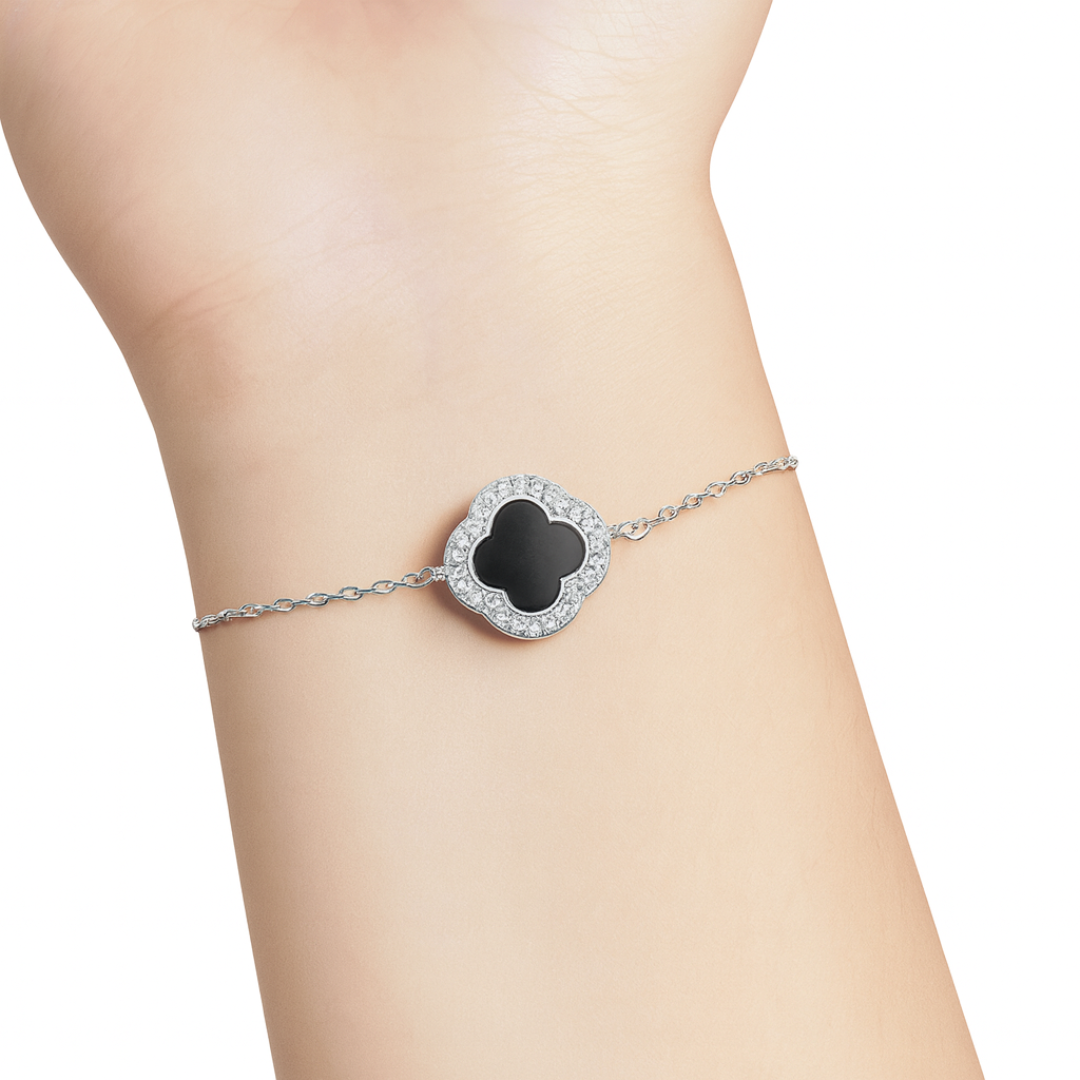 Pulsera Trébol con Zirconias