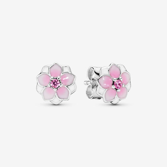 Aretes Flor Rosa