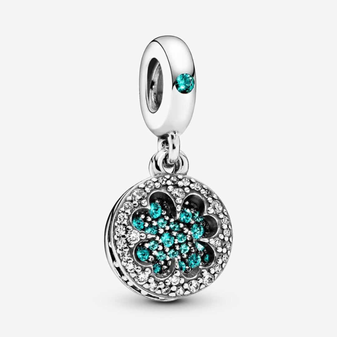 Charm de Trébol con Zirconias