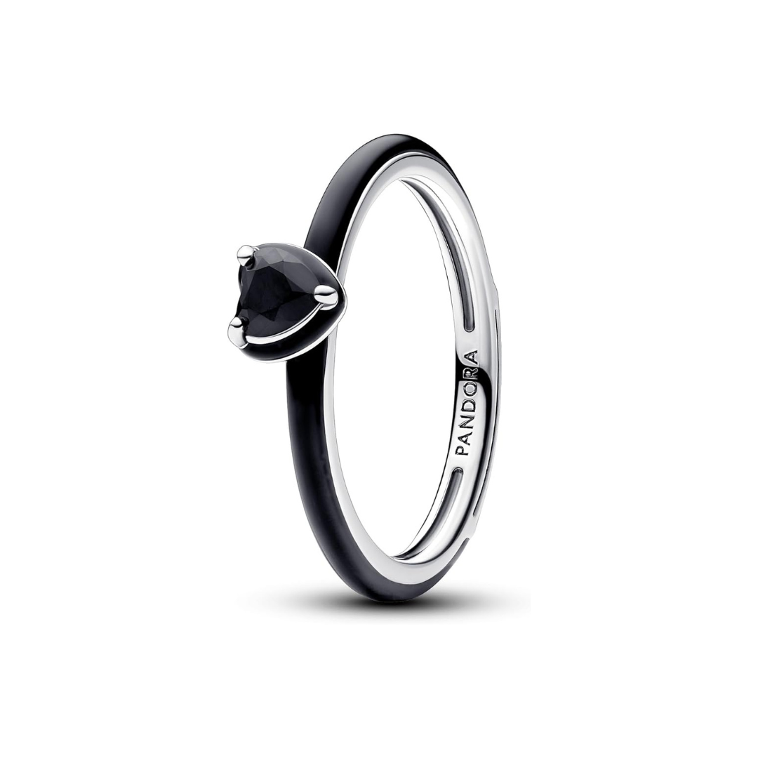 Anillo Corazón Negro