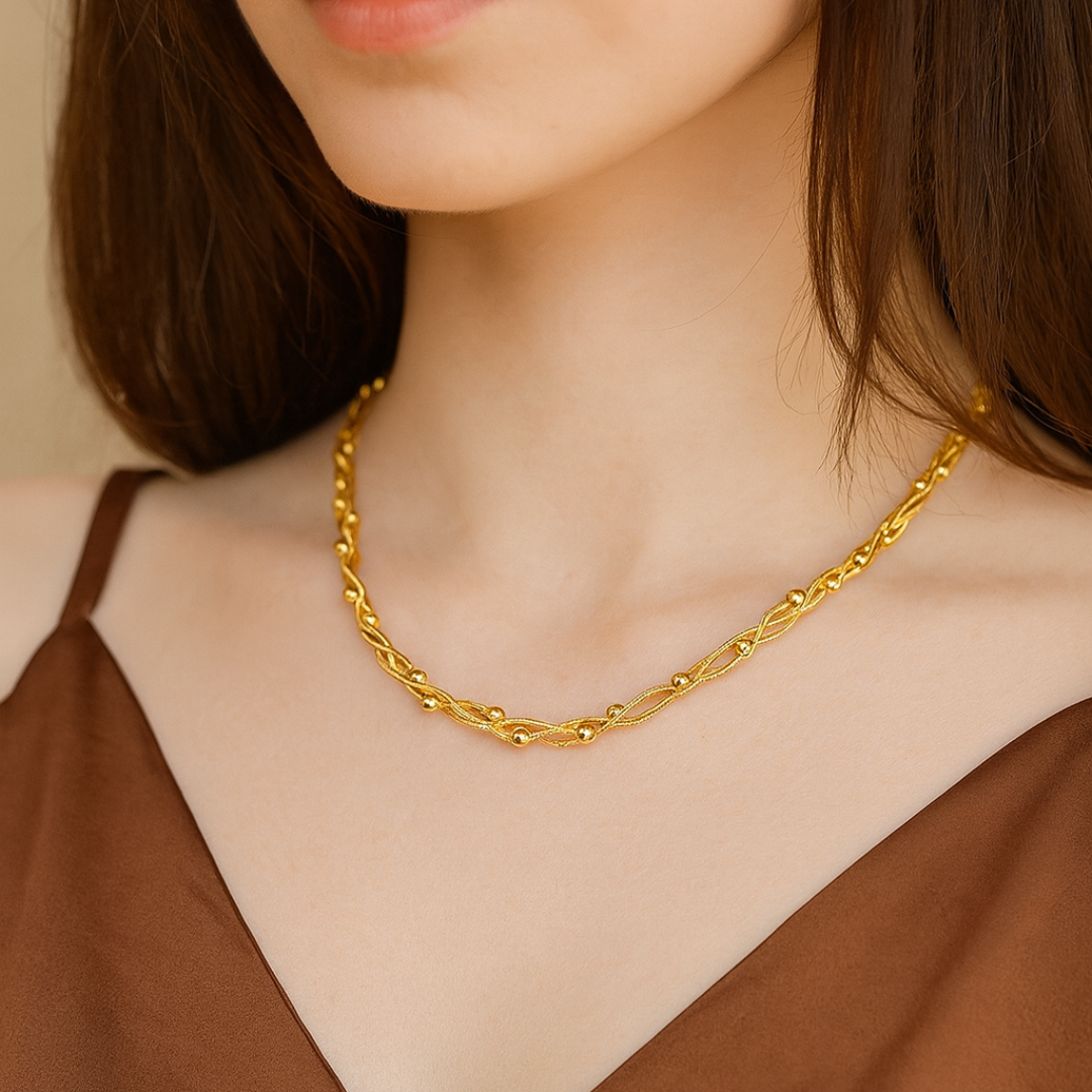 Collar Triple Cadena Ratón