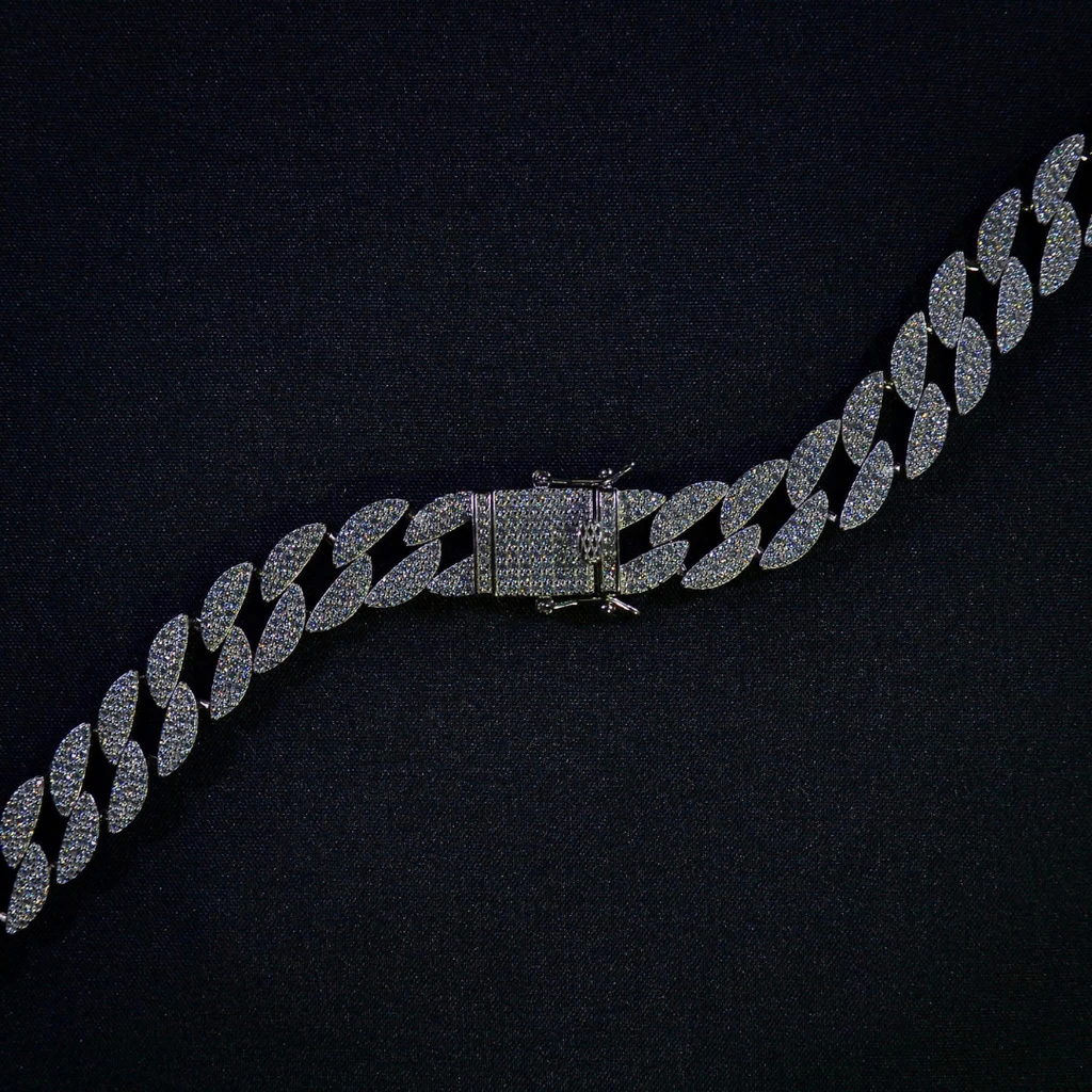 Pulsera Cubana Con Zirconias