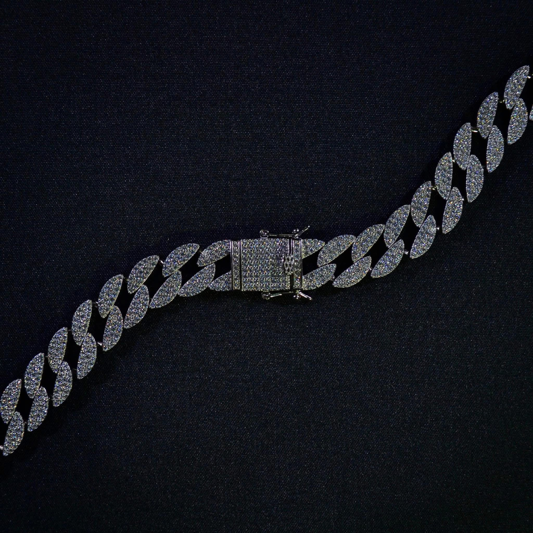 Pulsera Cubana Con Zirconias
