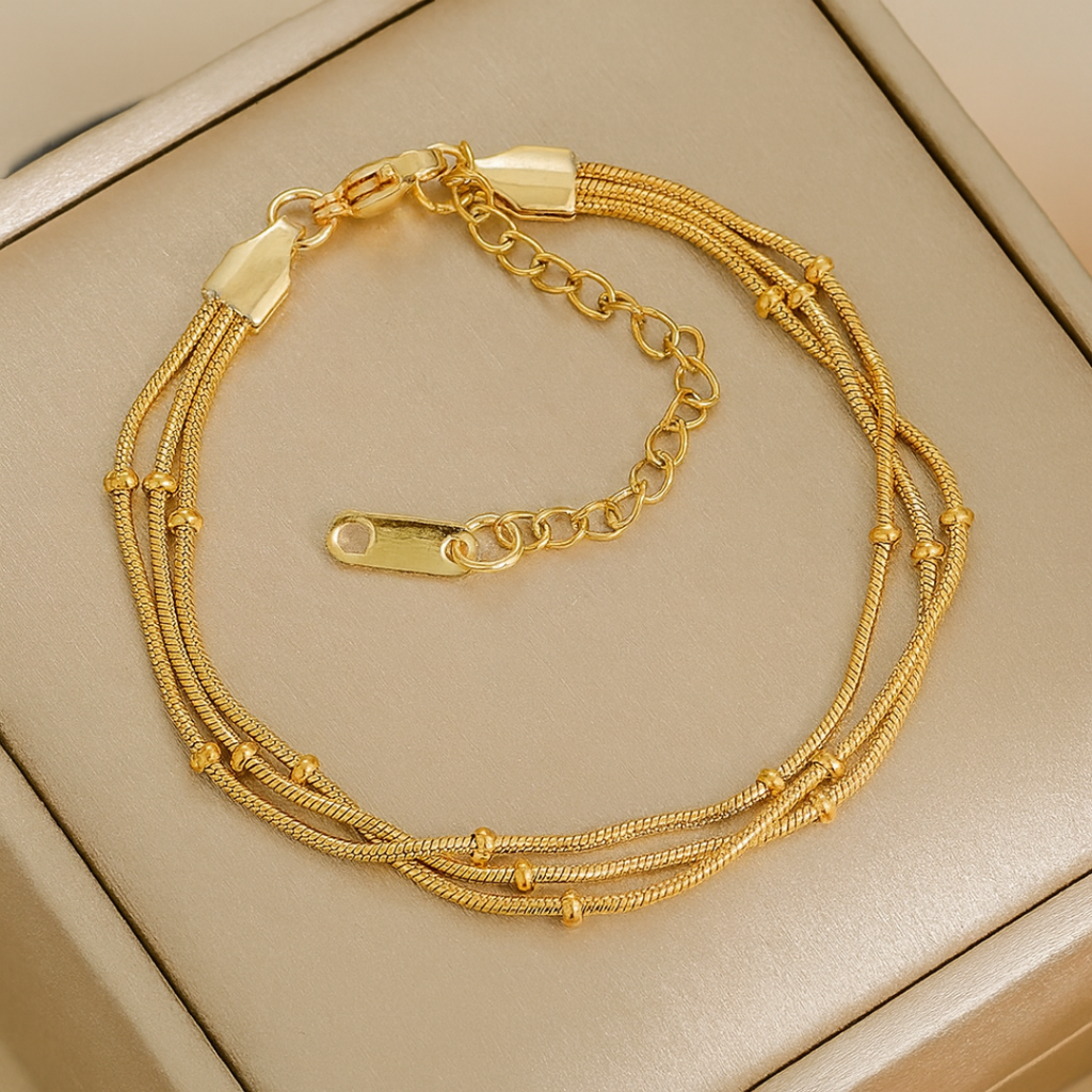 Pulsera Triple Cadena Ratón