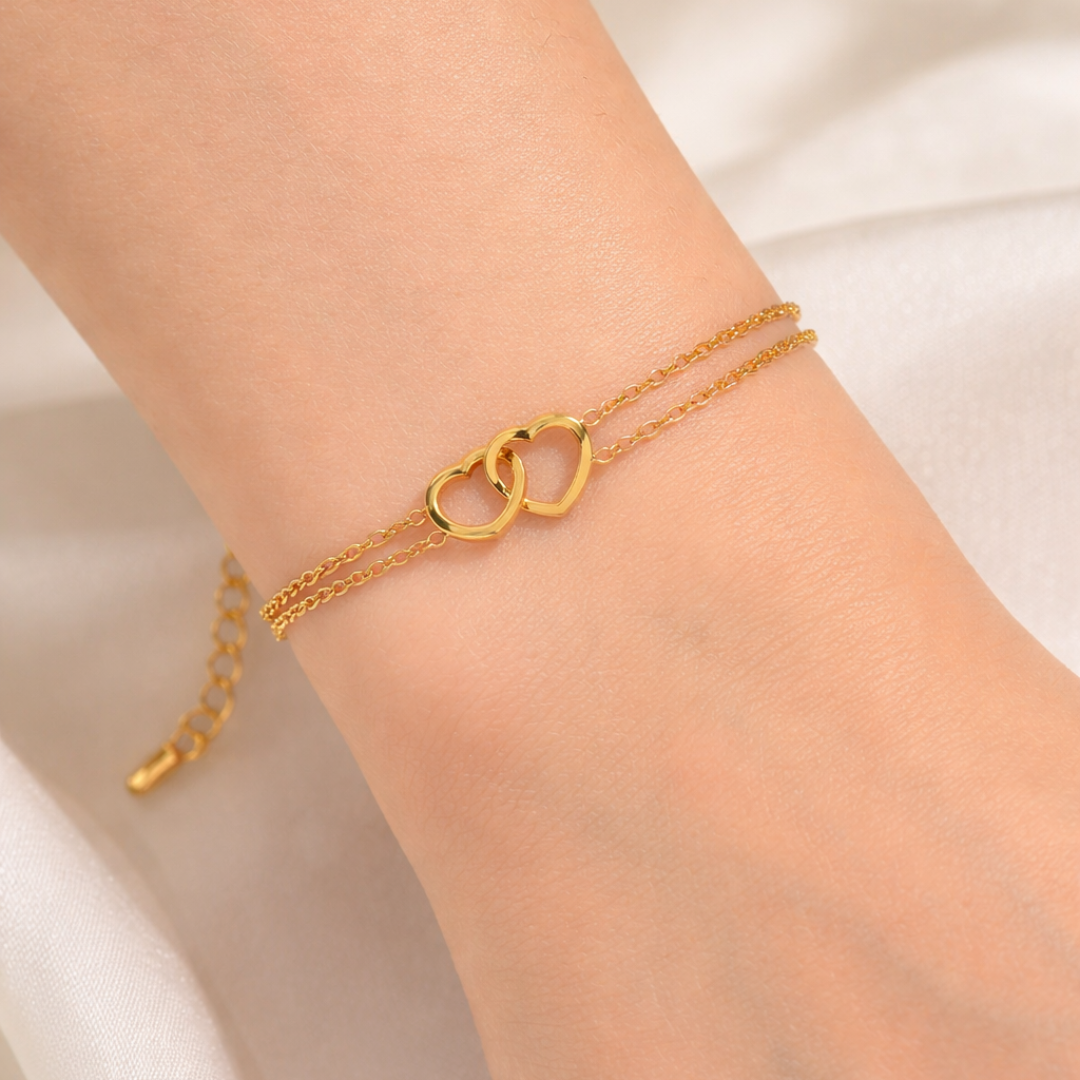 Pulsera Intertwined Hearts