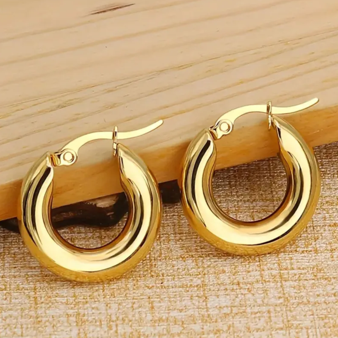 Aretes Hoops Gold