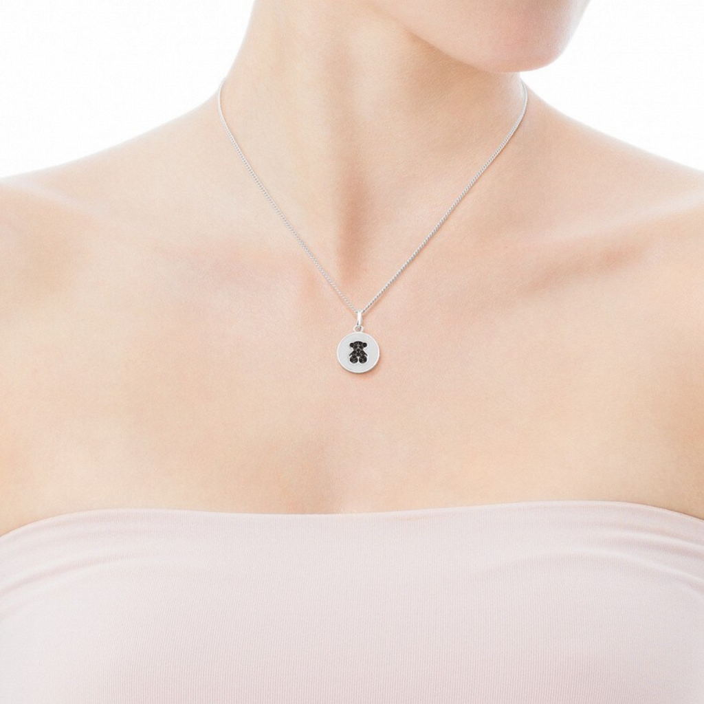 Collar Tous Medalla Blanca
