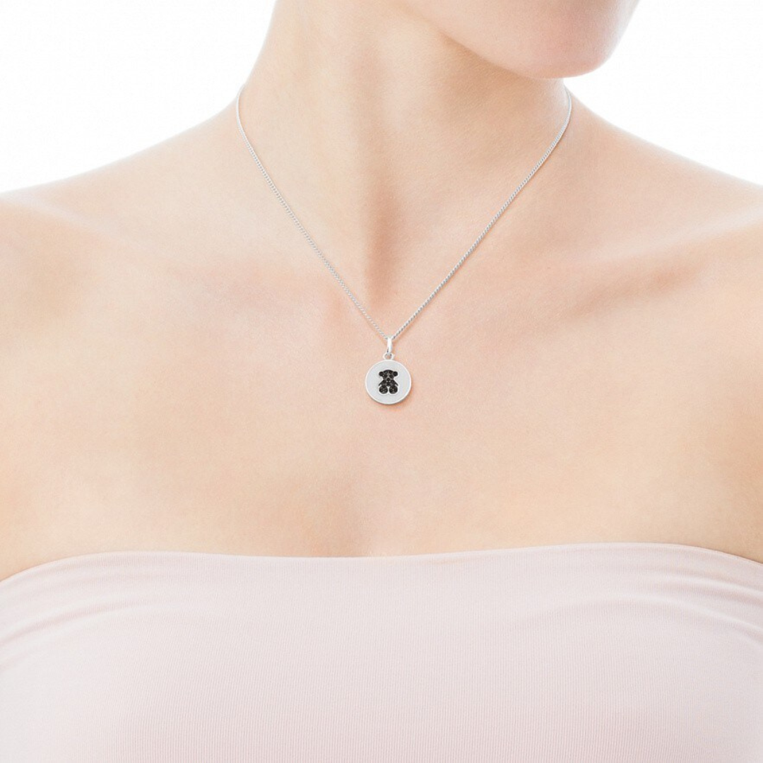 Collar Tous Medalla Blanca