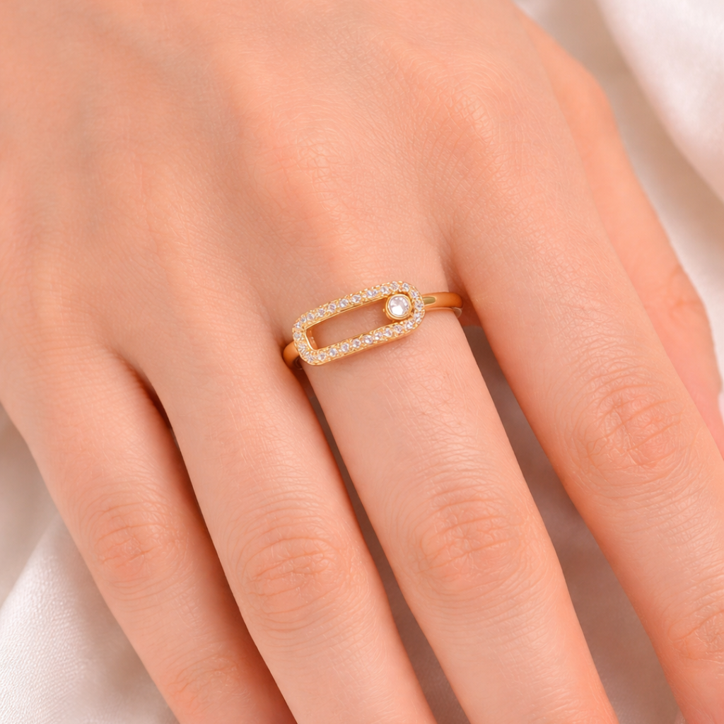 Anillo Zirconia Clip