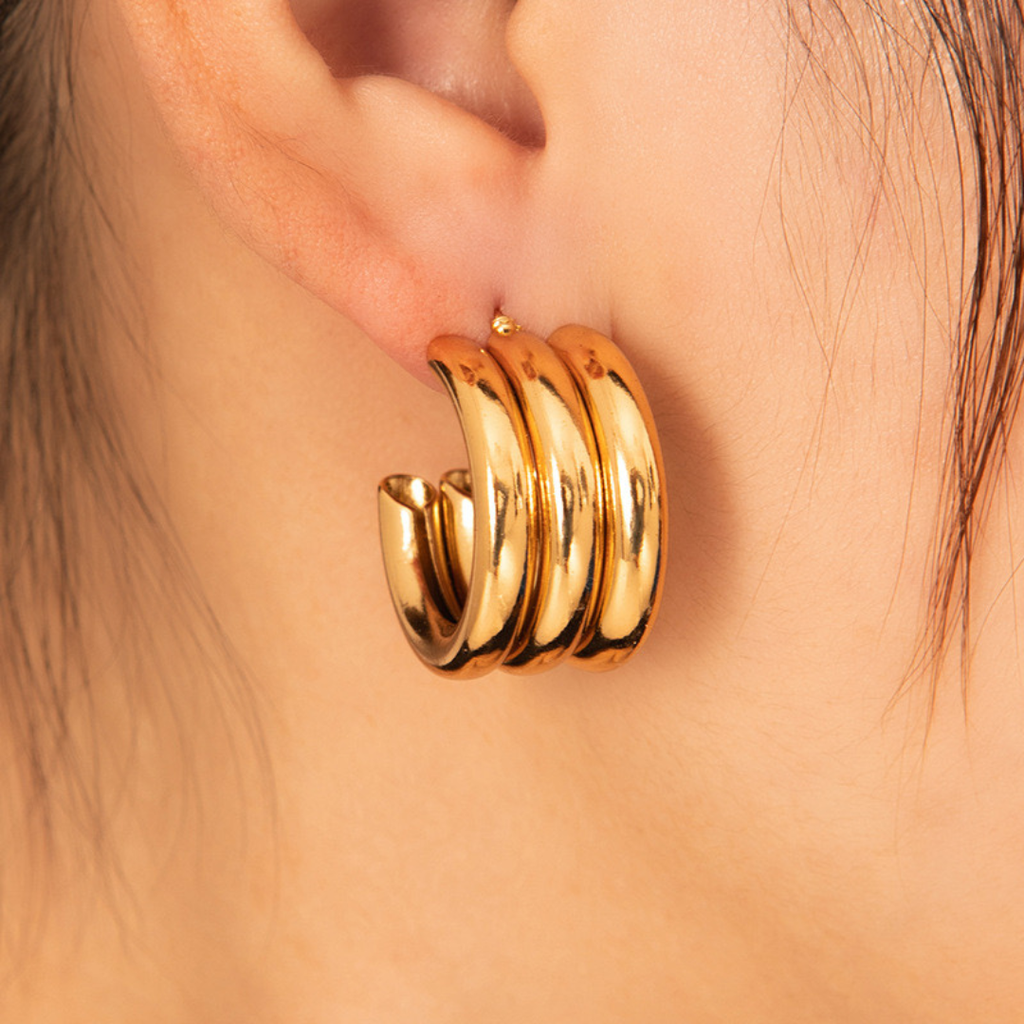 Aretes Triple Row
