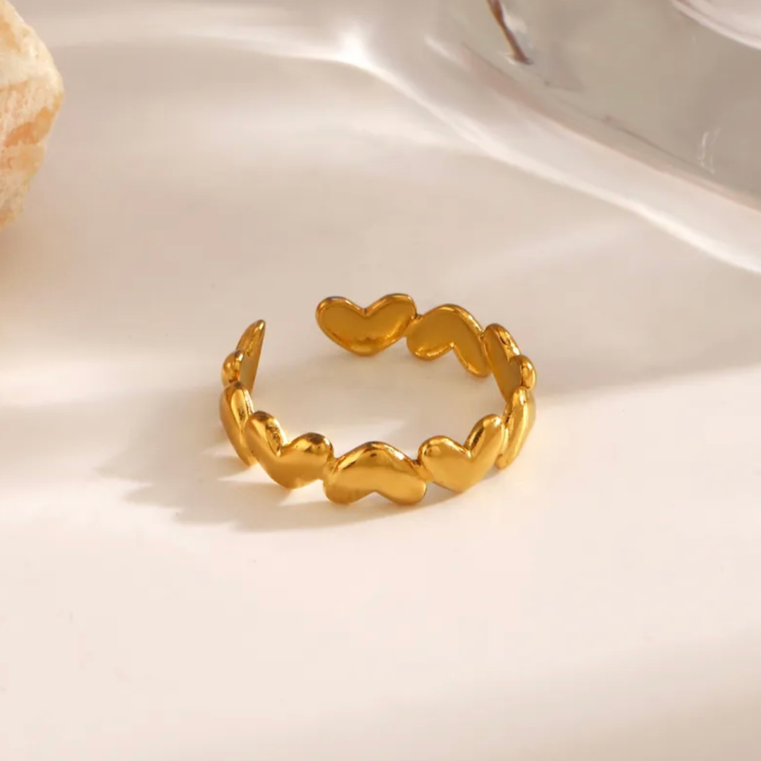 Anillo Corazones