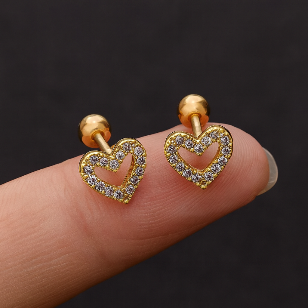 Aretes Hollow Hearts