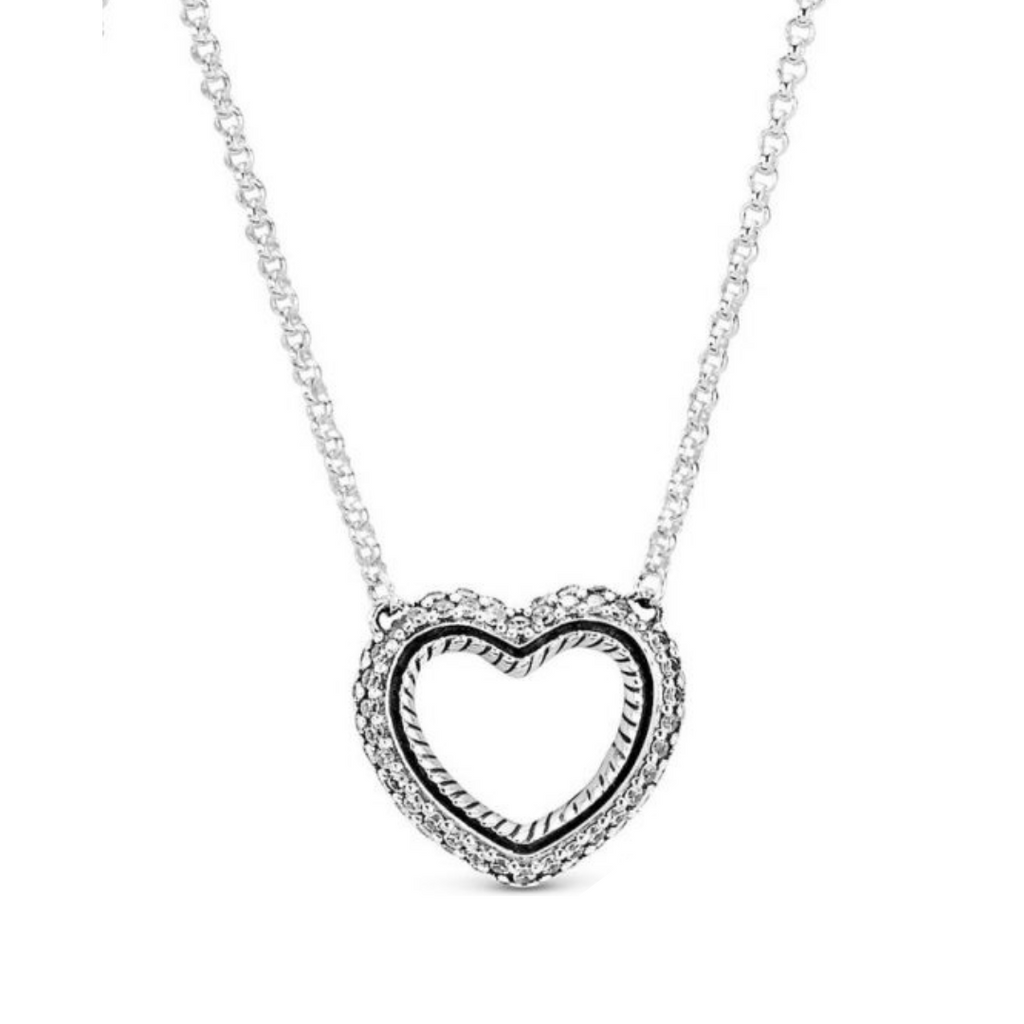 Collar Patrón de Corazón Abierto