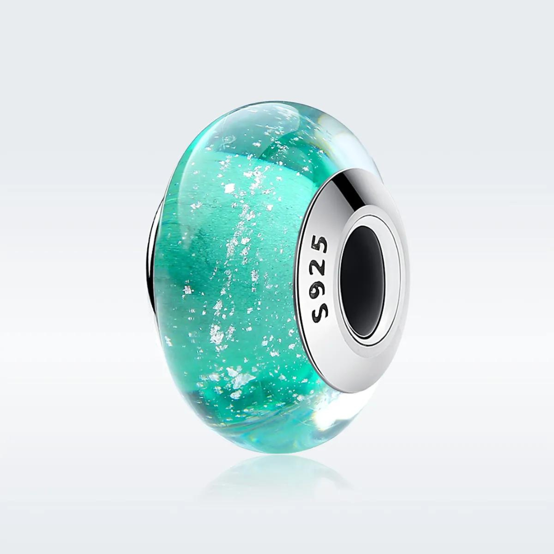 Charm Murano Verde Agua